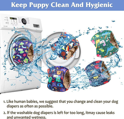 Dog Diapers Male, Belly Bands for Male Dogs, High Absorbing Extra Small Male Dog Wraps for Doggie & Puppy in Incontinence or Excitable Urination and Training(S)