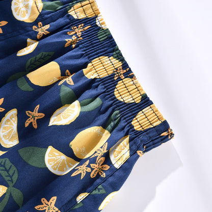 Men's Casual Arrow Print Plaid Boxer Briefs