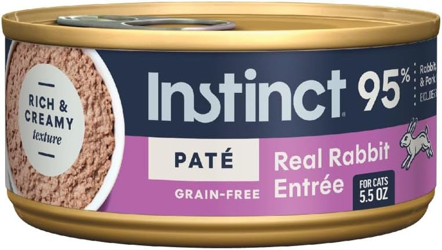 Original Grain Free Real Rabbit Recipe Natural Wet Canned Cat Food by Nature'S Variety, 5.5 Oz. Cans (Case of 12) | Rich & Creamy Pate Texture, High Protein, Real Rabbit, Whole-Food Ingredients, Grain-Free, Hydration Support