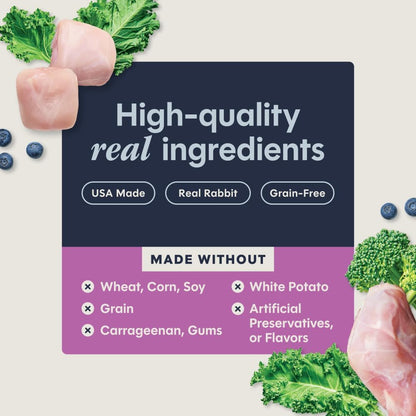 Original Grain Free Real Rabbit Recipe Natural Wet Canned Cat Food by Nature'S Variety, 5.5 Oz. Cans (Case of 12) | Rich & Creamy Pate Texture, High Protein, Real Rabbit, Whole-Food Ingredients, Grain-Free, Hydration Support