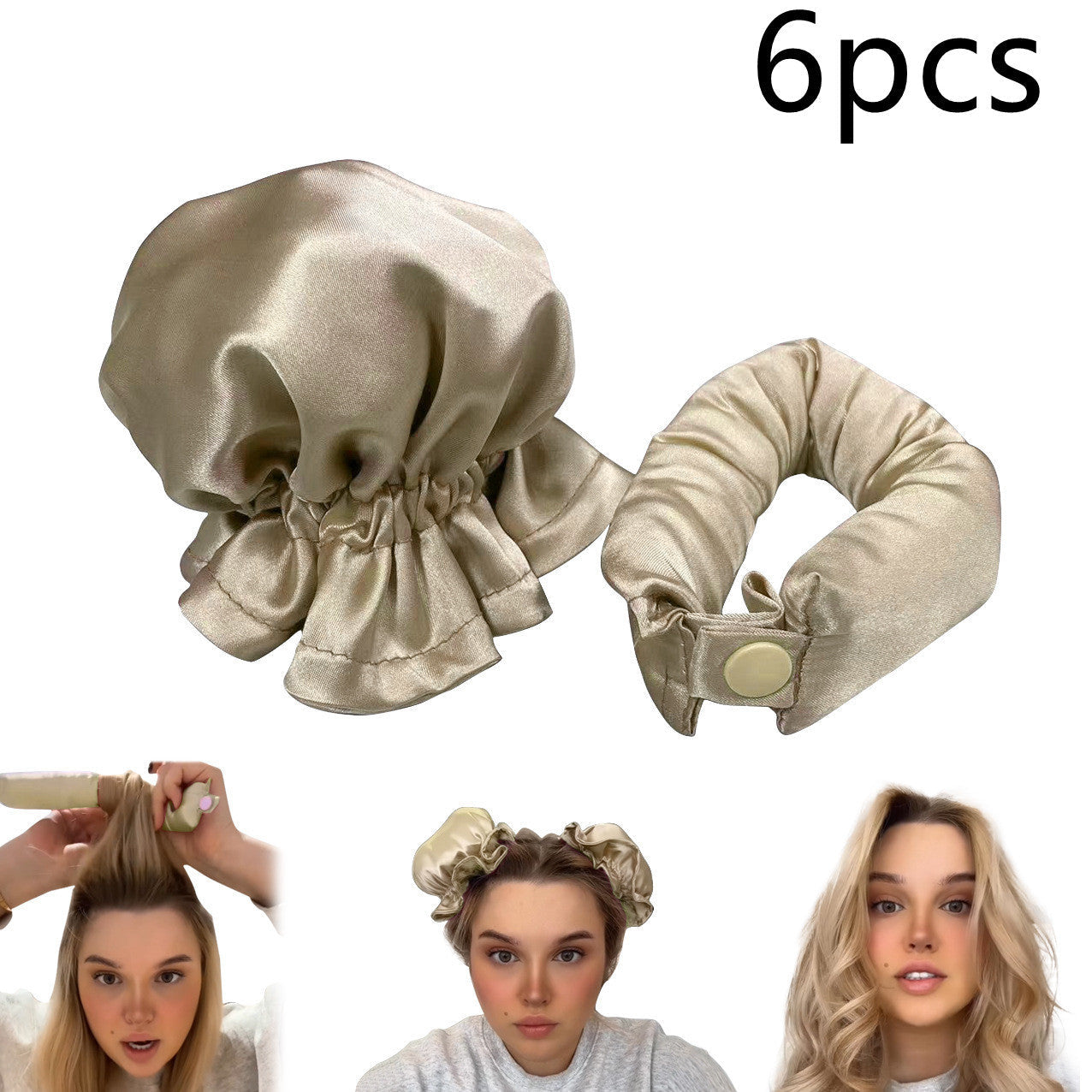 Heatless Cloth-Covered Curling Rod
