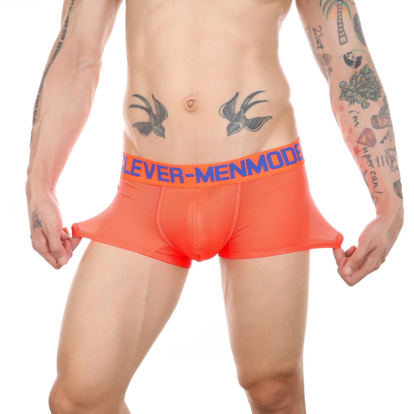 Men's Breathable Mesh Low Waist Boxers