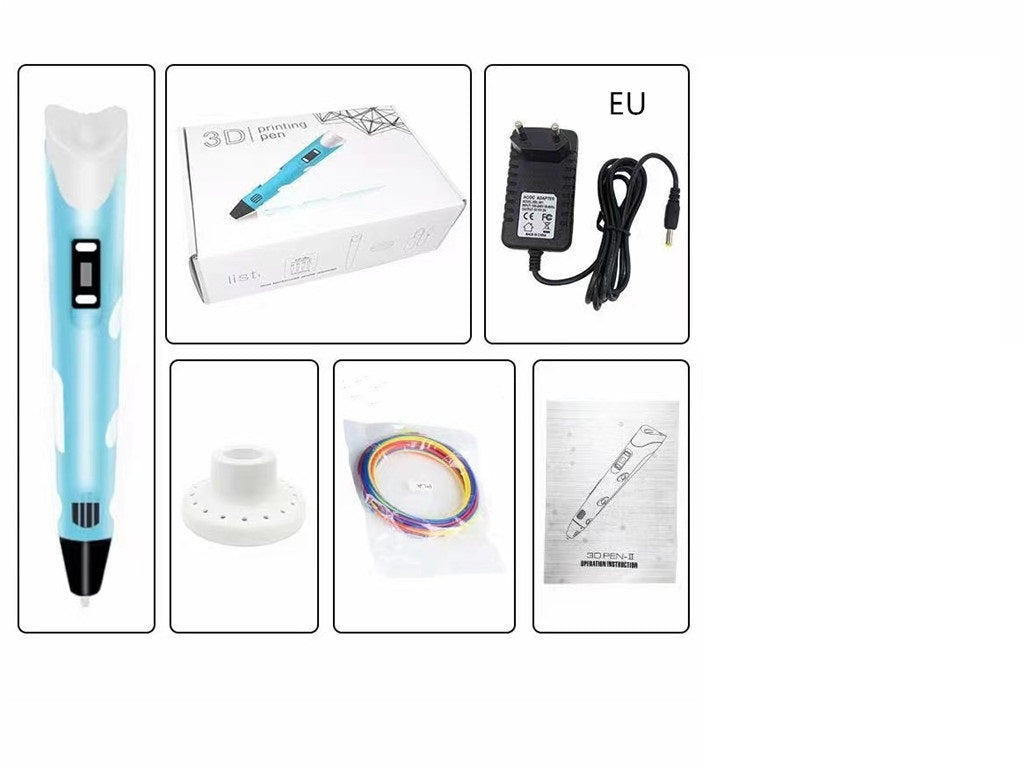 Children's 3D Printing Pen and Brush Toy Set