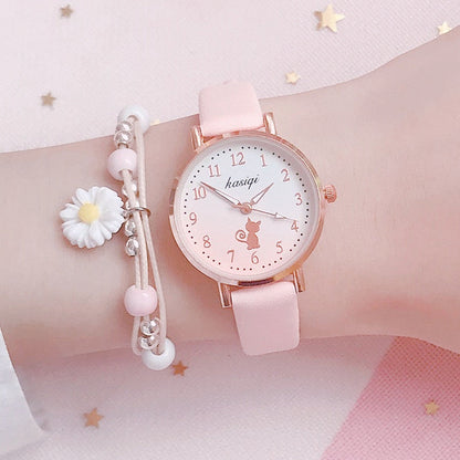 College Style Simple Wild Forest Children's Watch