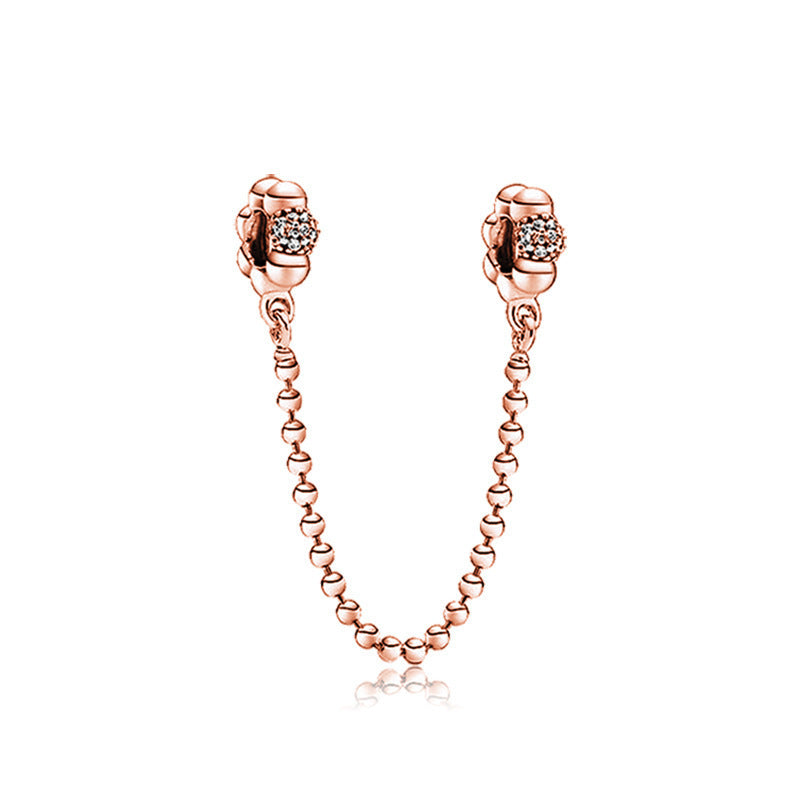 DIY Mouse Head Diamond Alloy Beads Bracelet