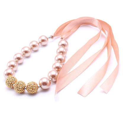 Golden Pearl Children's Necklace