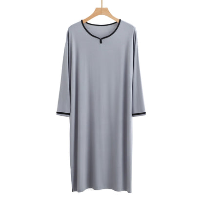 Long Soft Draping Bathrobe Men's Pajamas