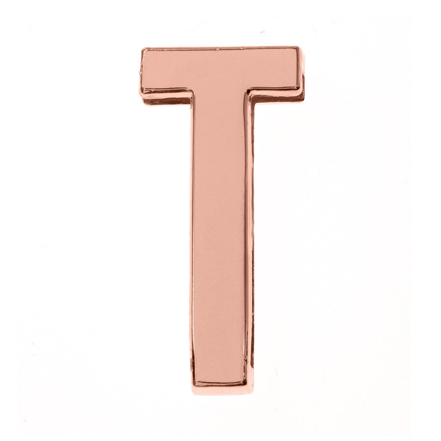 DIY Letter Keychain Glossy Ornament Accessories
