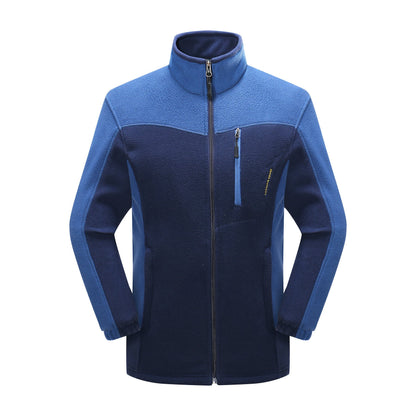 Cross-border Sources Of New Polar Fleece Warm Fleece Couple Cardigan Contrast