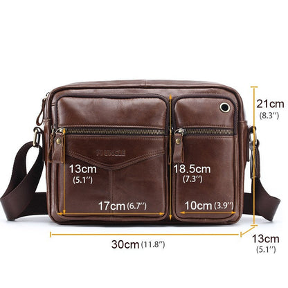 Men's Leather Messenger Bag