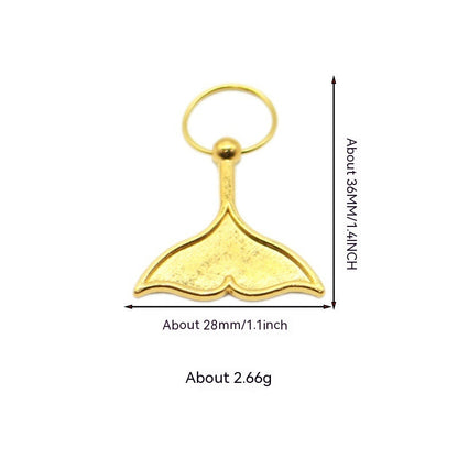 XINGX Lightning Shell Hair Ring with Small Pendant