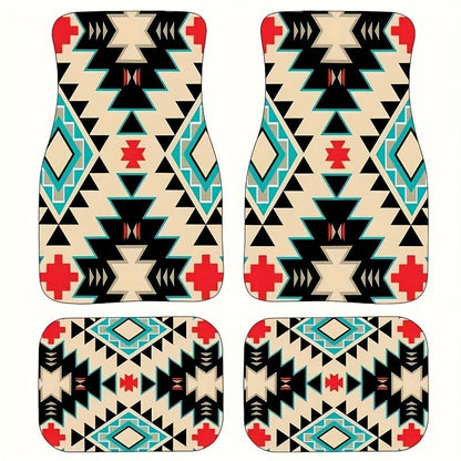 Vintage Bohemian Style Car Floor Mat Carpet