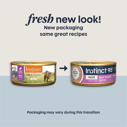 Original Grain Free Real Rabbit Recipe Natural Wet Canned Cat Food by Nature'S Variety, 5.5 Oz. Cans (Case of 12) | Rich & Creamy Pate Texture, High Protein, Real Rabbit, Whole-Food Ingredients, Grain-Free, Hydration Support