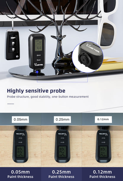 Automotive paint coating thickness gauge