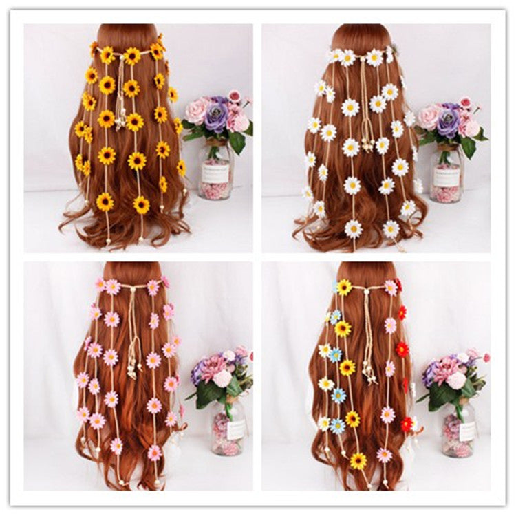 Bohemian Daisy Flower Headband