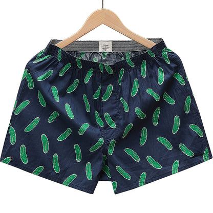 Men's Casual Arrow Print Plaid Boxer Briefs