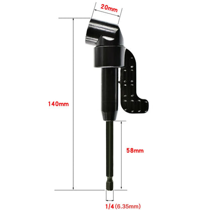 STONEGO 105 Degree Angle Extension Screwdriver Bit Holder | Right Angle Drill Attachment