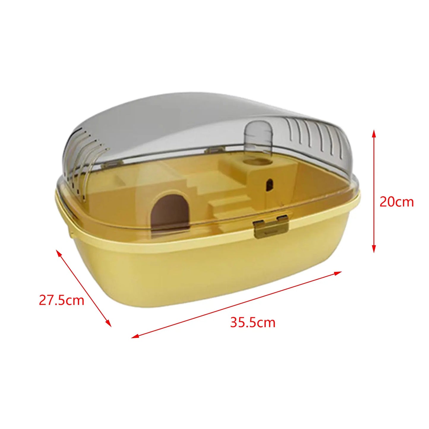 Large Hamster Cage Breathable Hamster Habitat for Sugar Glider Bunny Gerbils Habitat Acrylic Cage Portable Openable Top Bunny
