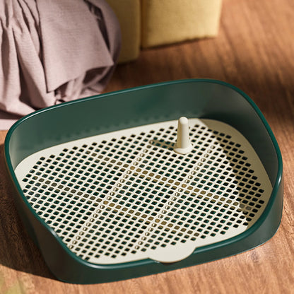 Pet Dog Toilet for Cat Portable Indoor Outdoor with Protection Wall Training Pad Holder Lavatory Basin Litter Box Trainer Corne