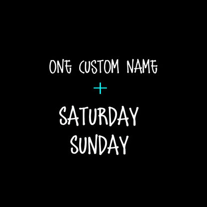 Days of the Week Labels | Personalized Vinyl Decals for Drawer and Storage Organization