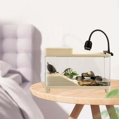 Large Turtle Tank Reptile Habitat Sturdy Terrarium for Terrapin Bearded Dragon Leopard Gecko Enclosure