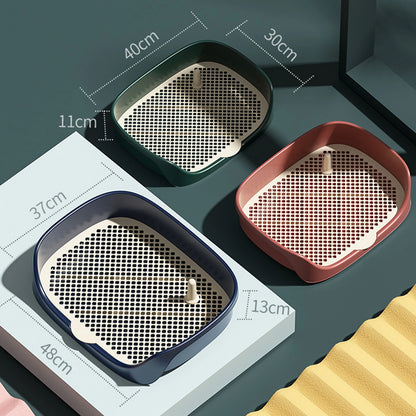 Pet Dog Toilet for Cat Portable Indoor Outdoor with Protection Wall Training Pad Holder Lavatory Basin Litter Box Trainer Corne