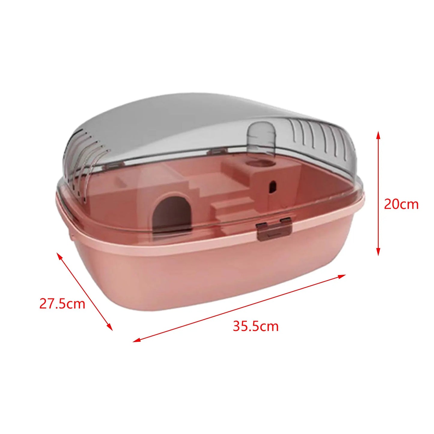 Large Hamster Cage Breathable Hamster Habitat for Sugar Glider Bunny Gerbils Habitat Acrylic Cage Portable Openable Top Bunny