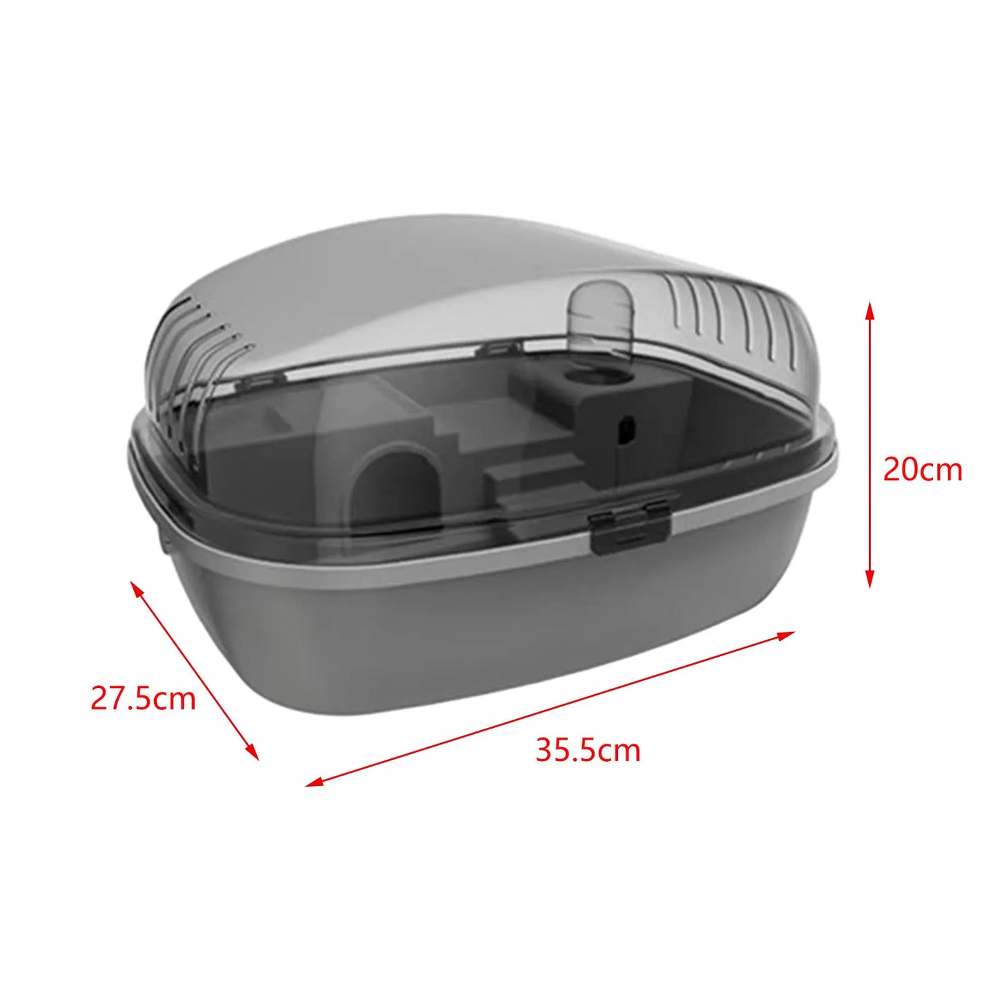 Large Hamster Cage Breathable Hamster Habitat for Sugar Glider Bunny Gerbils Habitat Acrylic Cage Portable Openable Top Bunny