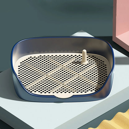 Pet Dog Toilet for Cat Portable Indoor Outdoor with Protection Wall Training Pad Holder Lavatory Basin Litter Box Trainer Corne