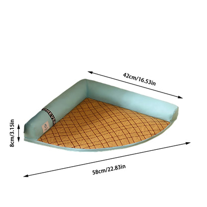 New Pet Summer Sleeping Mat Detachable Washable Pet Sleeping Bed Dog Cat Corner Cool Nest Kennel Summer Cooling Blanket