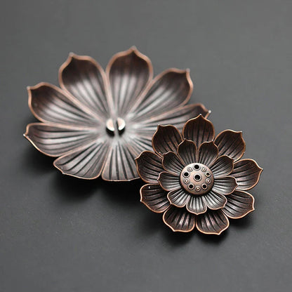 Aluminium Alloy Incense Burner Plate | Lotus Incense Stick Holder