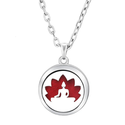 Heart-Shaped Aromatherapy Essential Oil Diffuser Necklace | Stainless Steel Dragonfly Perfume Locket