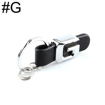 DSYCAR 3D Car Key Chain Metal Letter Leather Strap Keychain | Premium Key Ring for Mercedes