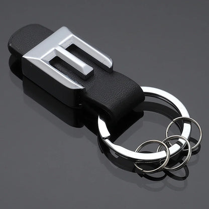 DSYCAR 3D Car Key Chain Metal Letter Leather Strap Keychain | Premium Key Ring for Mercedes