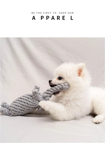1pcs Bite Resistant Pet Dog Chew Toys for Small Dogs Cleaning Teeth Puppy Dog Rope Knot Ball Toy Playing Animals Dogs Toys Pets