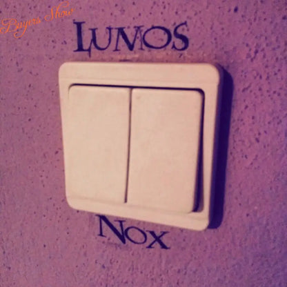 3 Pcs Lumos Nox Light Switch Sticker Set | Creative Magic Vinyl Decals for Home Decor