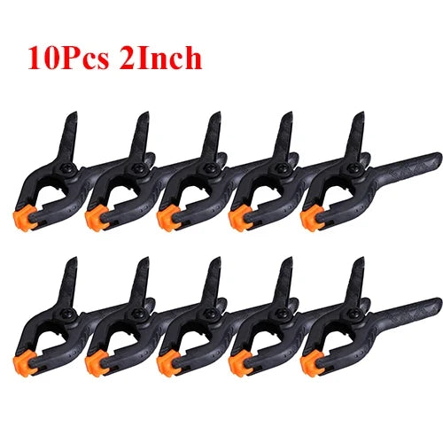 Adjustable Plastic Spring Clamps | Multi-Pack Woodworking Clamps