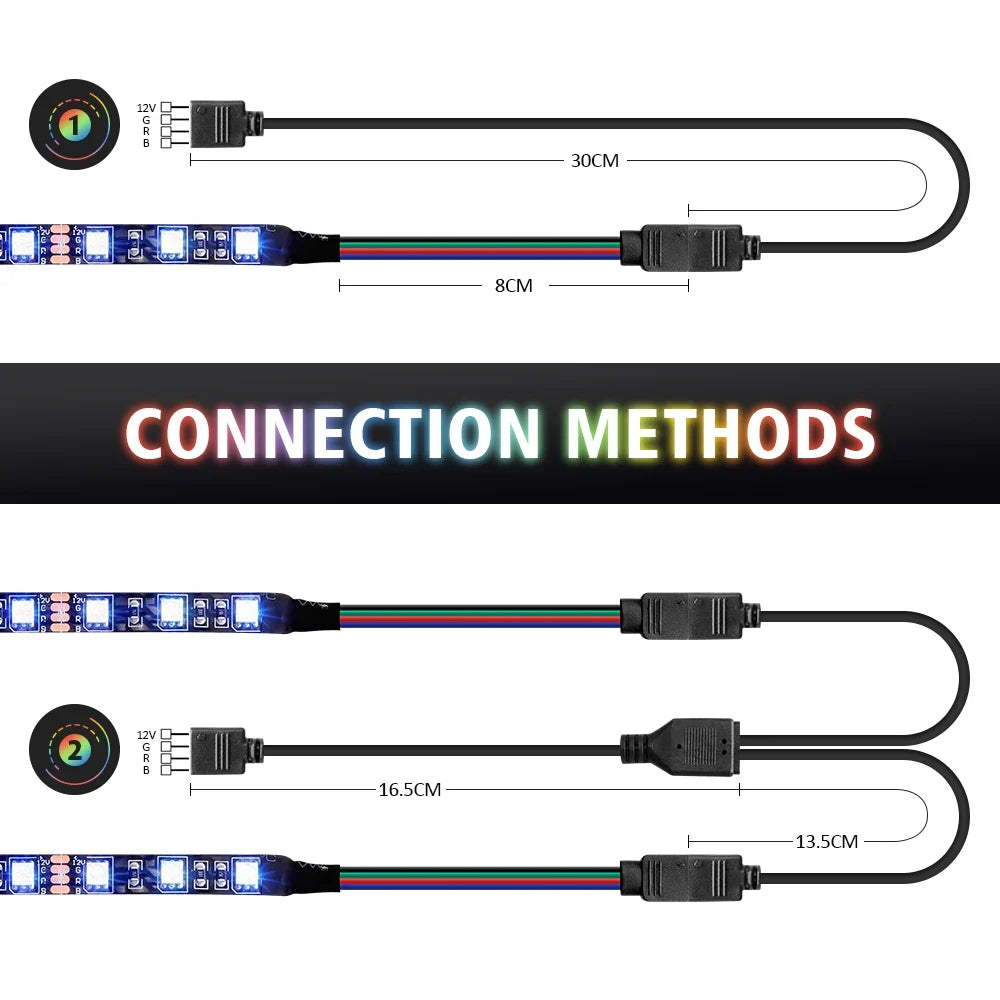 12V RGB LED Strip for PC Case | Motherboard Sync Lighting