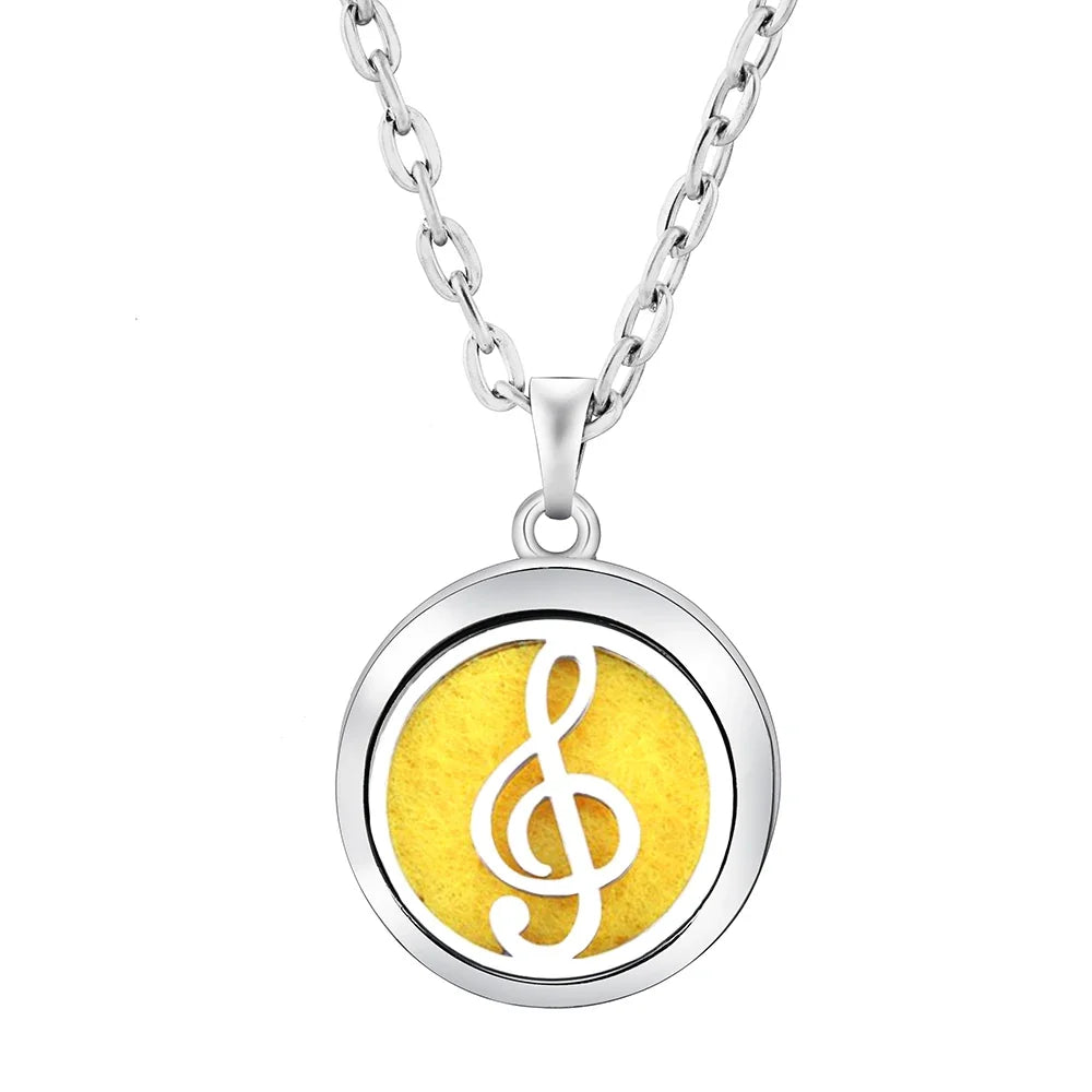Heart-Shaped Aromatherapy Essential Oil Diffuser Necklace | Stainless Steel Dragonfly Perfume Locket