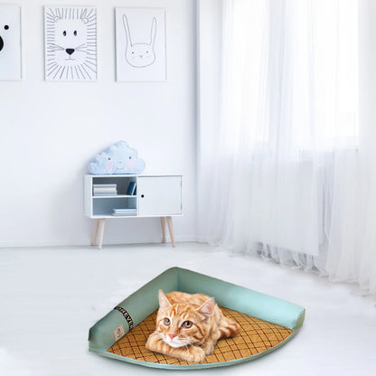 New Pet Summer Sleeping Mat Detachable Washable Pet Sleeping Bed Dog Cat Corner Cool Nest Kennel Summer Cooling Blanket
