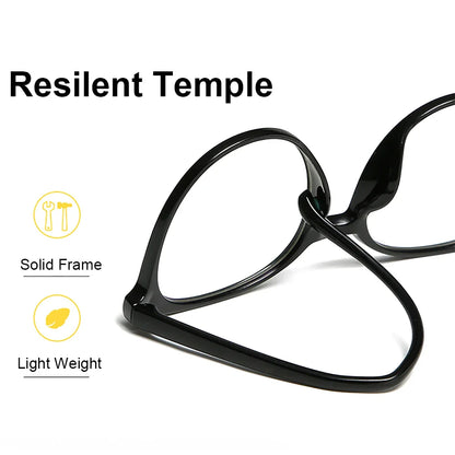 VIVIBEE Blue Light Blocking Glasses | Oversized Round Computer Eyewear for Women and Men