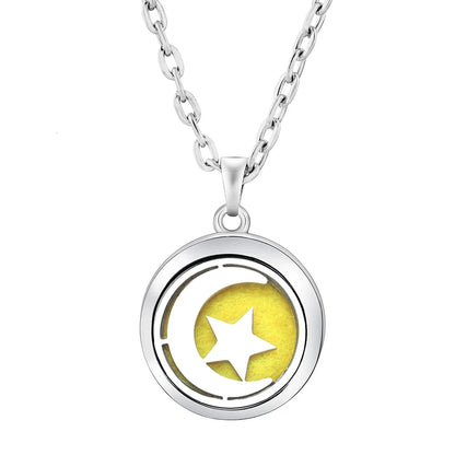 Heart-Shaped Aromatherapy Essential Oil Diffuser Necklace | Stainless Steel Dragonfly Perfume Locket