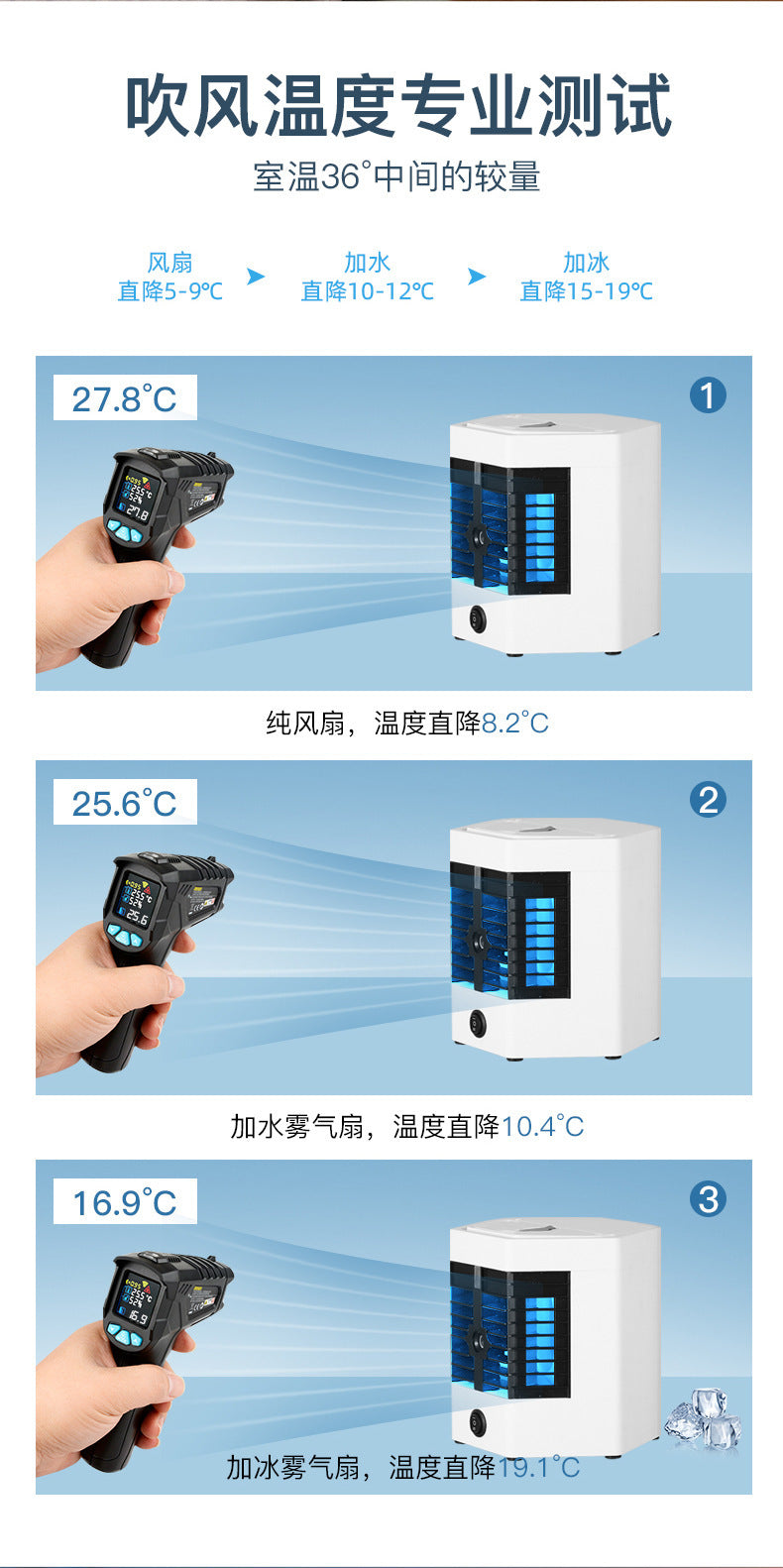 Pet Air Conditioner Cooling Artifact Small Mini Household Dog Cat Rabbit Fan Cooling Puppy Special Summer Pet Products