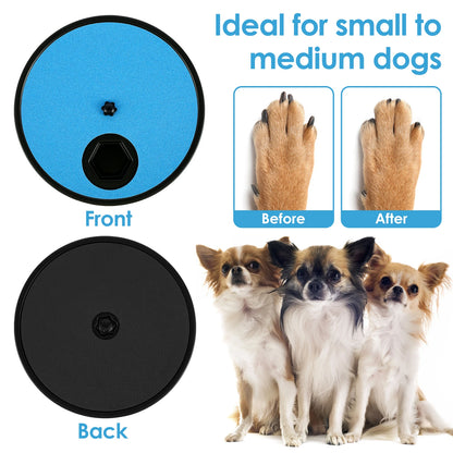 Round Dog Nail Scratch Board 360° Rotating Dog Scratch Pad with Snack Compartments Interactive Pet Toy Pet Supplies Accessories
