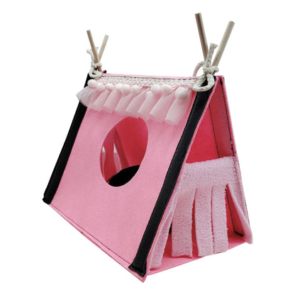 Guinea Pig Hideout Tunnel Tent Hamster Hideout Tent Rabbit Rat Tunnel House Small Animal Tube Warm Habitat