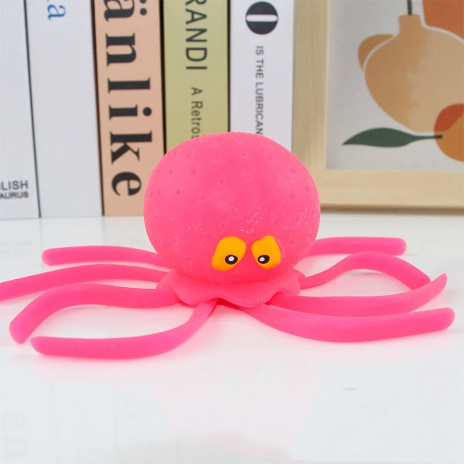 Octopus Water Absorbing Sponge Toy | Squeeze Stress Relief Bath Toy