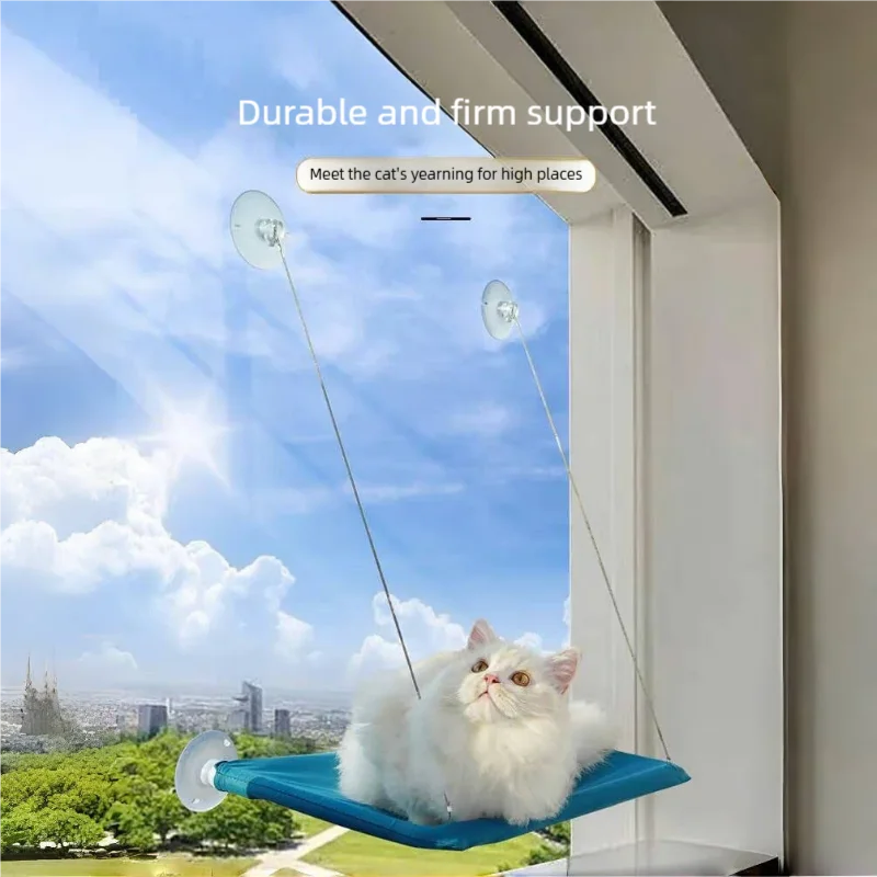 New Pet Cat Hammock Hanging Cat Bed Bearing 20 kg Comfortable Sunny Window Seat Kitten Rock Climbing Frame Pet Supplies