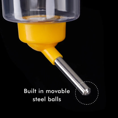 500Ml Rabbit Water Dispenser Hanging Water Bottle Ball Bearing Water Bottle Dispenser Hamster Feeder Hanging On The Pet Cage