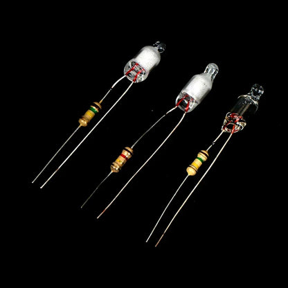 10Pcs Neon Light Bulbs 4x10mm 5x13mm 220V | Main Power Indicator with Built-in Resistor