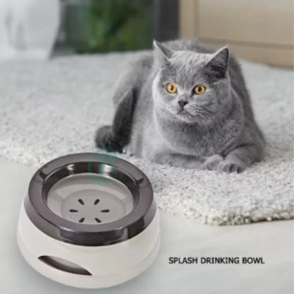 Portable Plastic Pet Dog Bowls No Spill Floating Design Non-Slip Cat Bowl Water Feeder Dry Mouth Support Pet Accessories